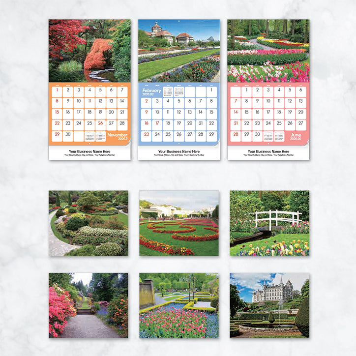 Promotional Wall Calendar 2020 Wonderful Gardens