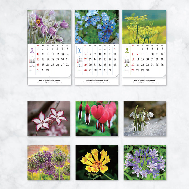 Promotional Wall Calendar 2020 Flowers