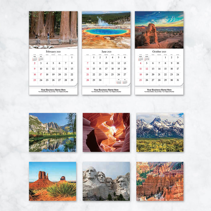 Promotional Wall Calendar 2020 American National park
