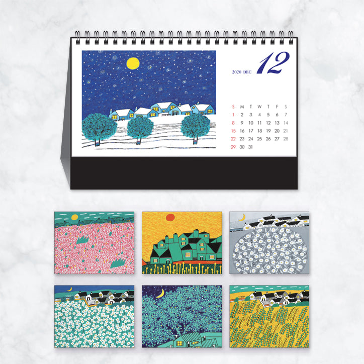 Promotional Desktop Calendar 2020 Na's Water Painting