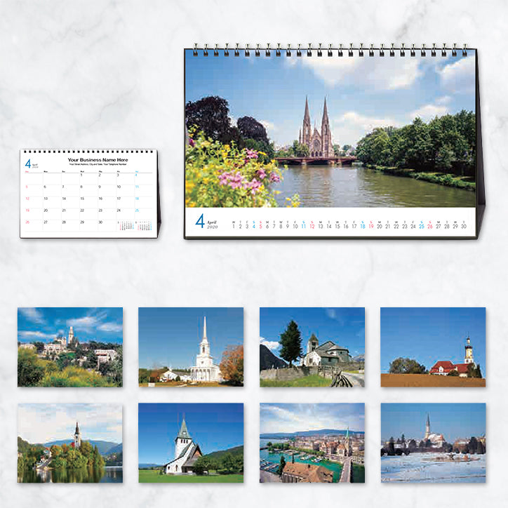 Promotional Desktop Calendar 2020 Worldwide Views