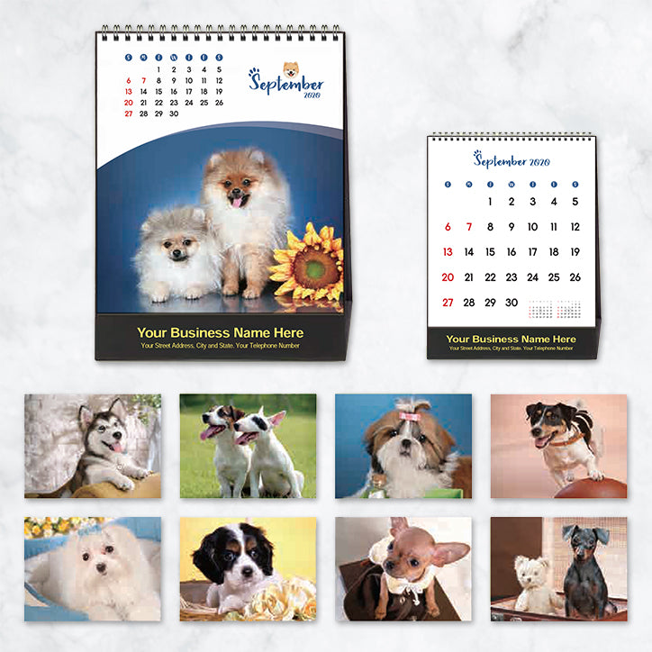 Promotional Desktop Calendar 2020 Puppy Portraits