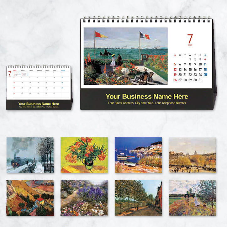 Promotional Desktop Calendar 2020 Masterpieces
