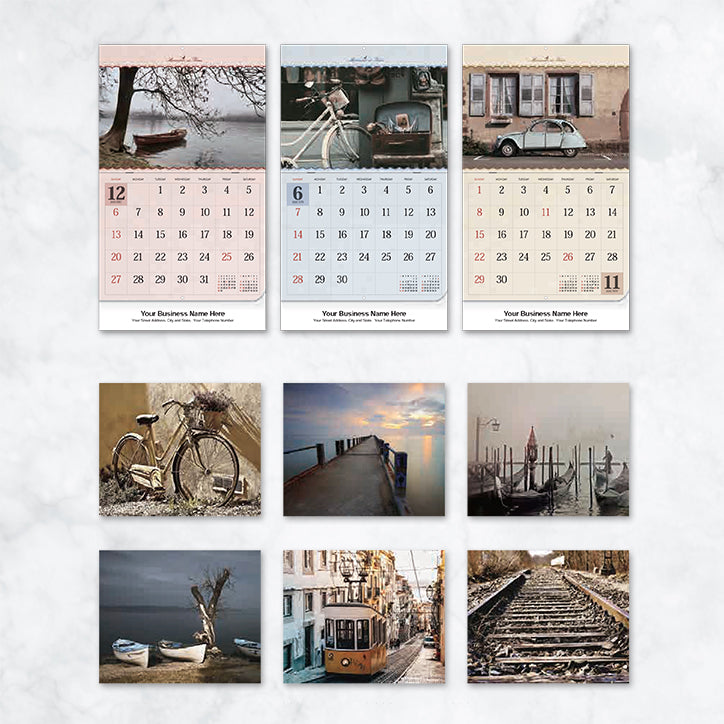 Promotional Wall Calendar 2020 Vintage Scenery