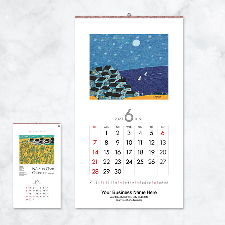 Promotional Wall Calendar 2020 Na Youn Chan Collection LG